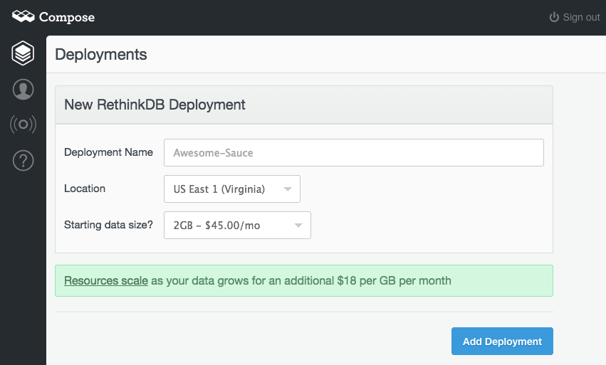 Deploying on Compose